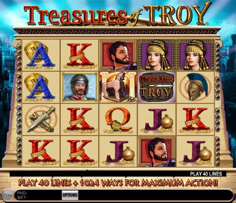 treasures of troy slot machine